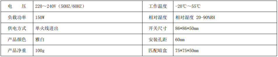 BRT-D205 前切式LED调光开关 产品详情图