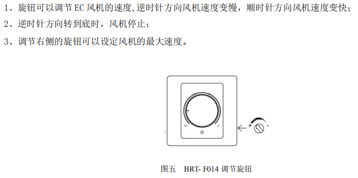 BRT-F014 EC电机专用调速器 产品详情图