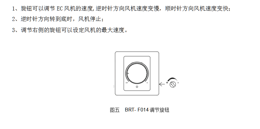 BRT-F014 EC电机专用调速器 产品详情图